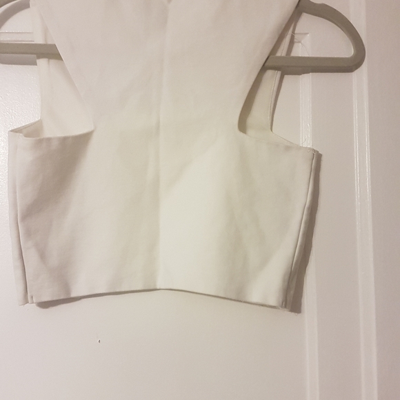 The Vintage Shop White crop top - Picture 4 of 4